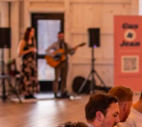 Acoustic duo performing live music at parties and receptions in NH