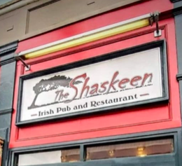Acoustic duo performing live music at the Shaskeen in Manchester, NH